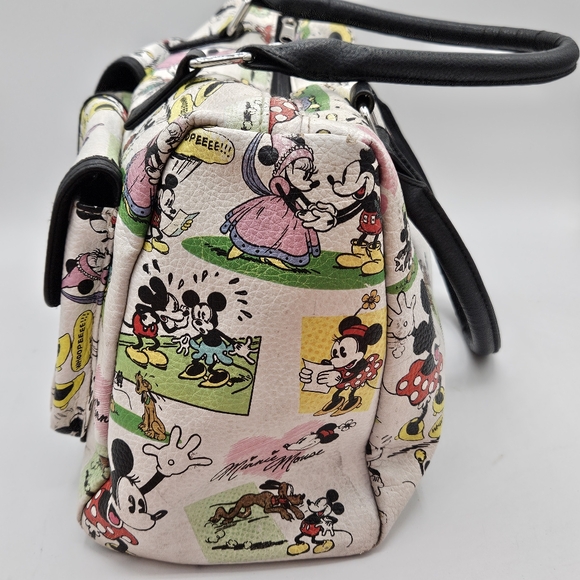 Disneyland Resorts Mickey & Minnie comic limited edition satchel handbag - Picture 10 of 15